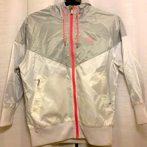 Nike reflective zip up jacket